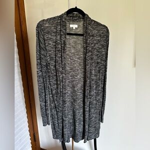 Aritzia Wilfred Grey Linen/Viscose Blend Cardigan